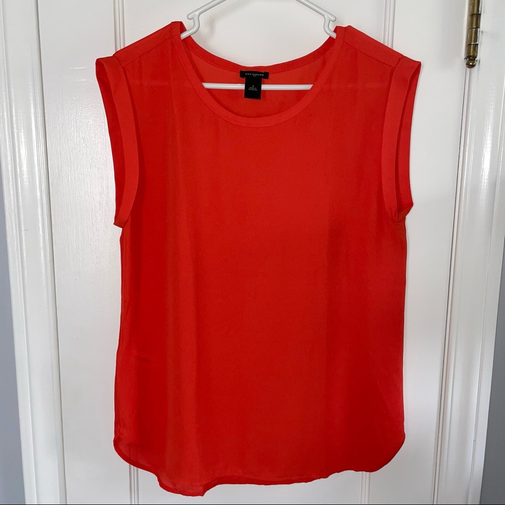 Ann Taylor - Orange Shirt - Medium